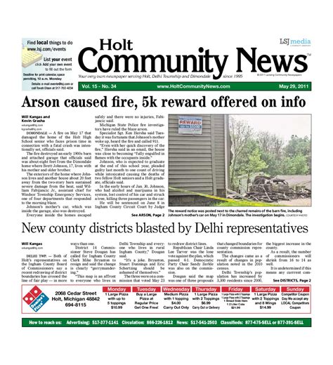 holt community news holt mi.